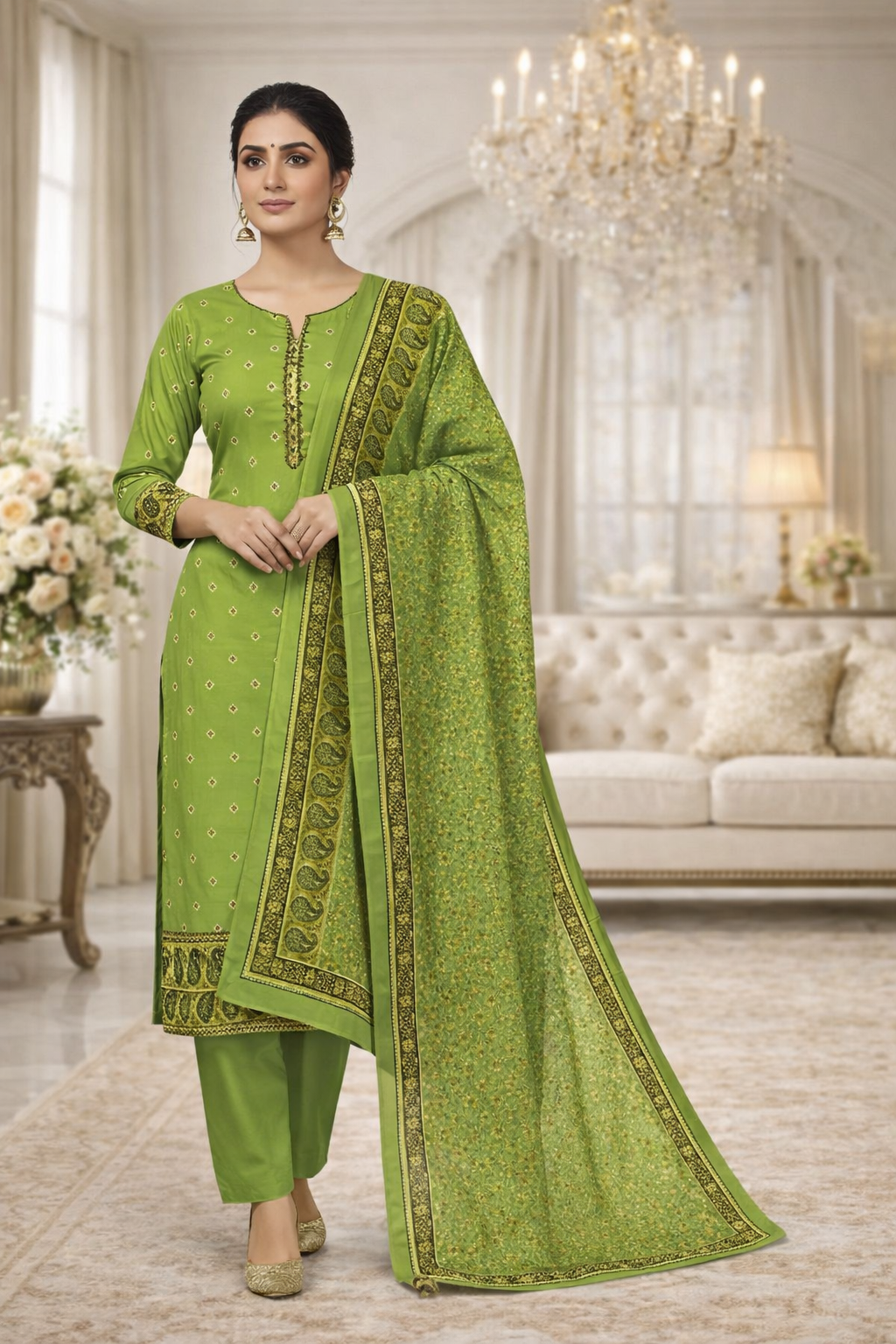 Swiss Lawn Unstitched 3 Piece Mystery - Z1401