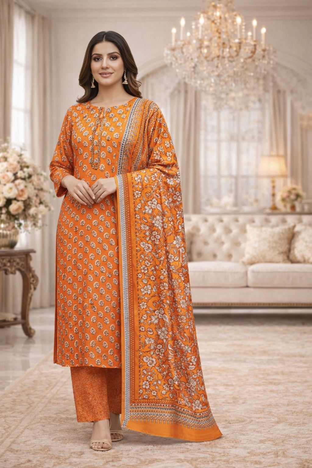 Swiss Lawn Unstitched 3 Piece Mystery - Z1401