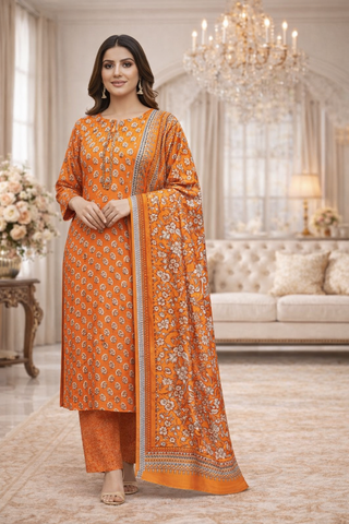 Swiss Lawn Unstitched 3 Piece Mystery - Z1401