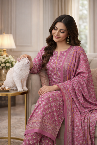 Swiss Lawn Unstitched 3 Piece Mystery - Z1401