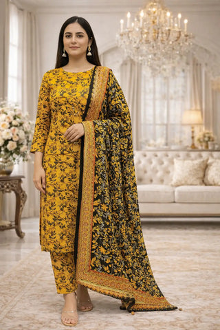 Swiss Lawn Unstitched 3 Piece Mystery - Z1401