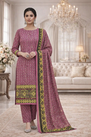 Swiss Lawn Unstitched 3 Piece Mystery - Z1401
