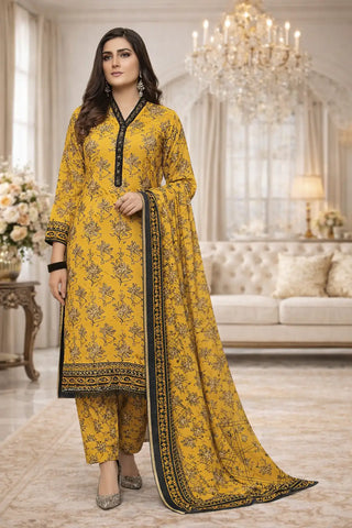 Swiss Lawn Unstitched 3 Piece Mystery - Z1401