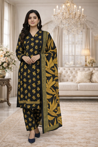 Swiss Lawn Unstitched 3 Piece Mystery - Z1401