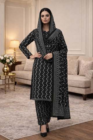 Swiss Lawn Unstitched 3 Piece Mystery - Z1401