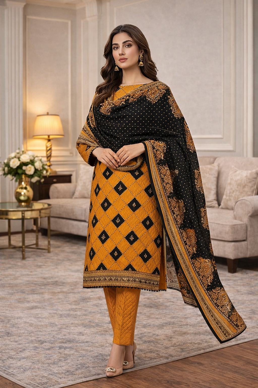 Swiss Lawn Unstitched 3 Piece Mystery - Z1401