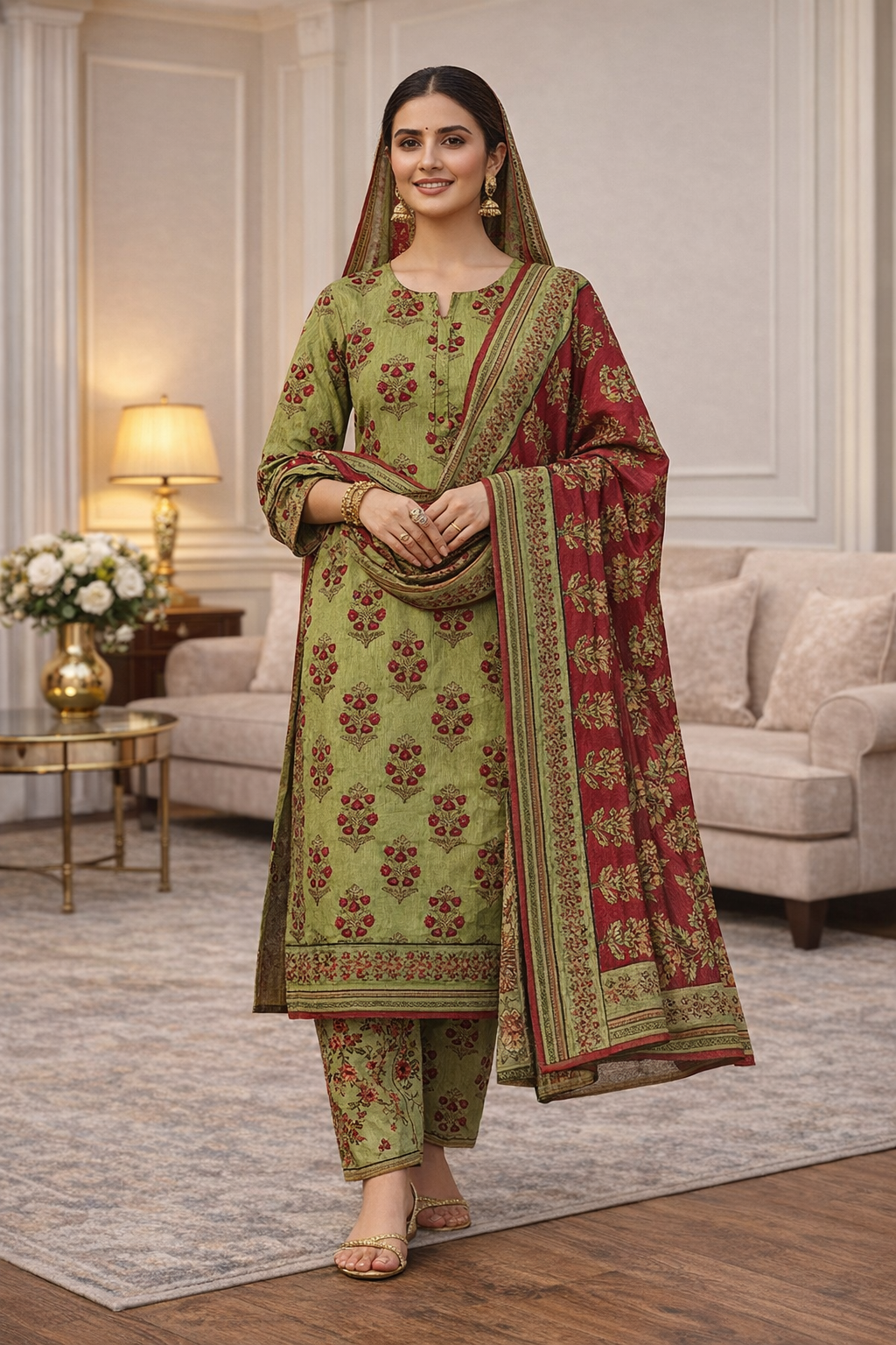 Swiss Lawn Unstitched 3 Piece Mystery - Z1401