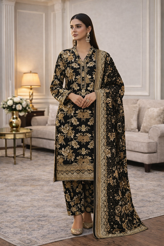 Swiss Lawn Unstitched 3 Piece Mystery - Z1401
