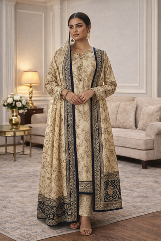 Swiss Lawn Unstitched 3 Piece Mystery - Z1401