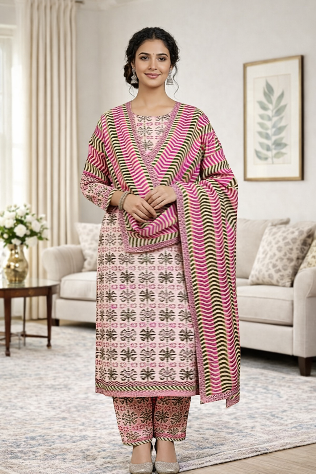 Swiss Lawn Unstitched 3 Piece Mystery - Z1401