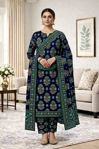 Swiss Lawn Unstitched 3 Piece Mystery - Z1401