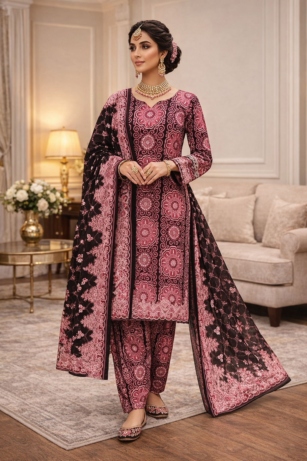 Swiss Lawn Unstitched 3 Piece Mystery - Z1401