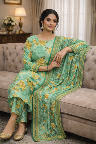 Swiss Lawn Unstitched 3 Piece Mystery - Z1401
