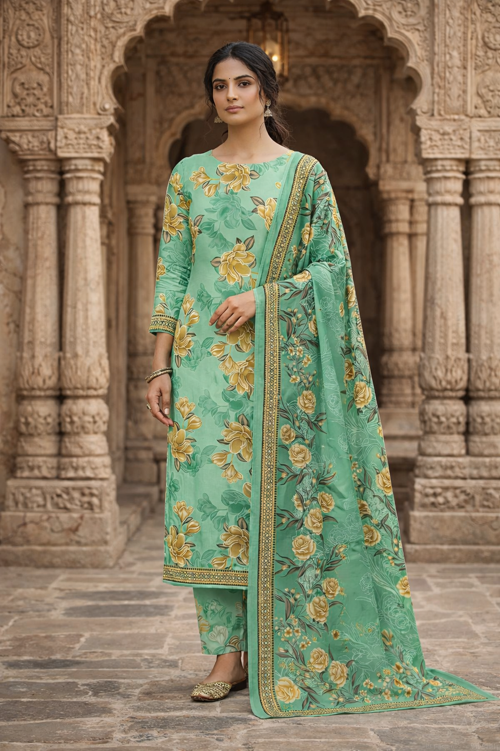 Swiss Lawn Unstitched 3 Piece Mystery - Z1401