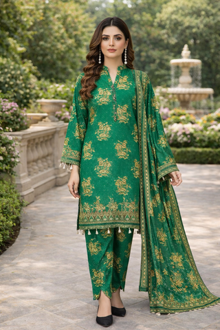 Swiss Lawn Unstitched 3 Piece Mystery - Z1401