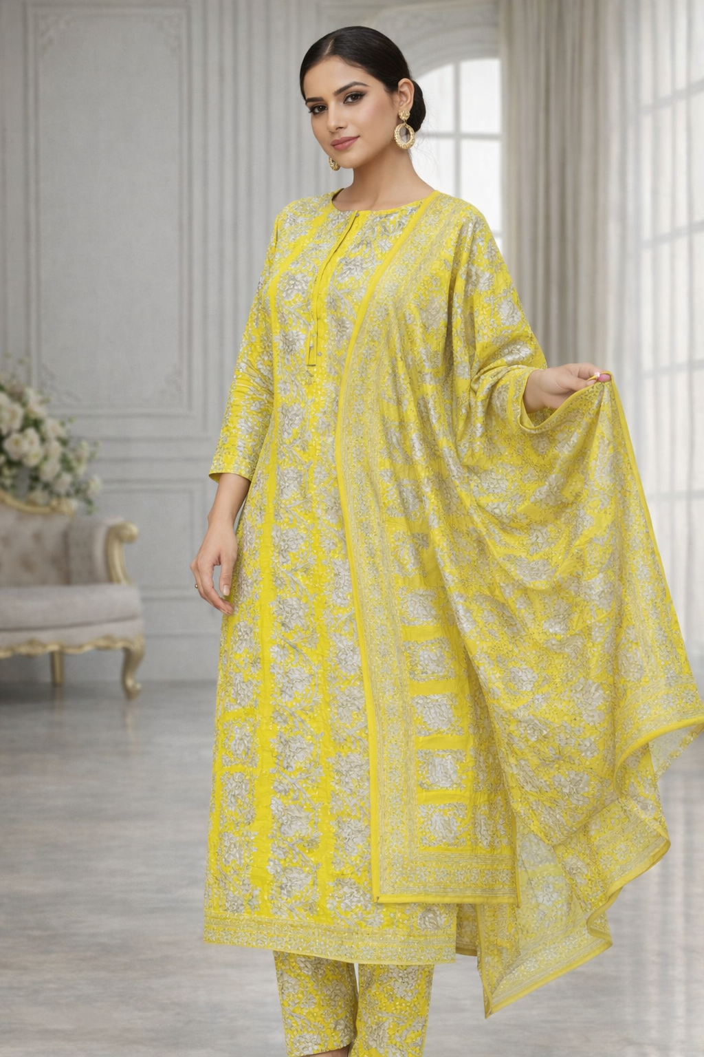 Swiss Lawn Unstitched 3 Piece Mystery - Z1401
