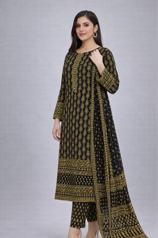 Swiss Lawn Unstitched 3 Piece Mystery - Z1401