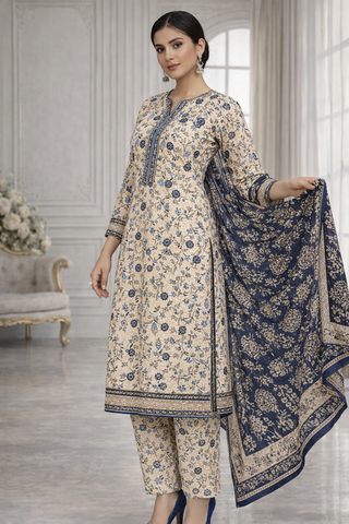 Swiss Lawn Unstitched 3 Piece Mystery - Z1401