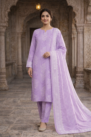 Swiss Lawn Unstitched 3 Piece Mystery - Z1401