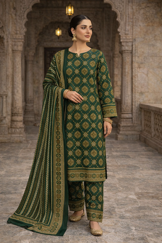 Swiss Lawn Unstitched 3 Piece Mystery - Z1401