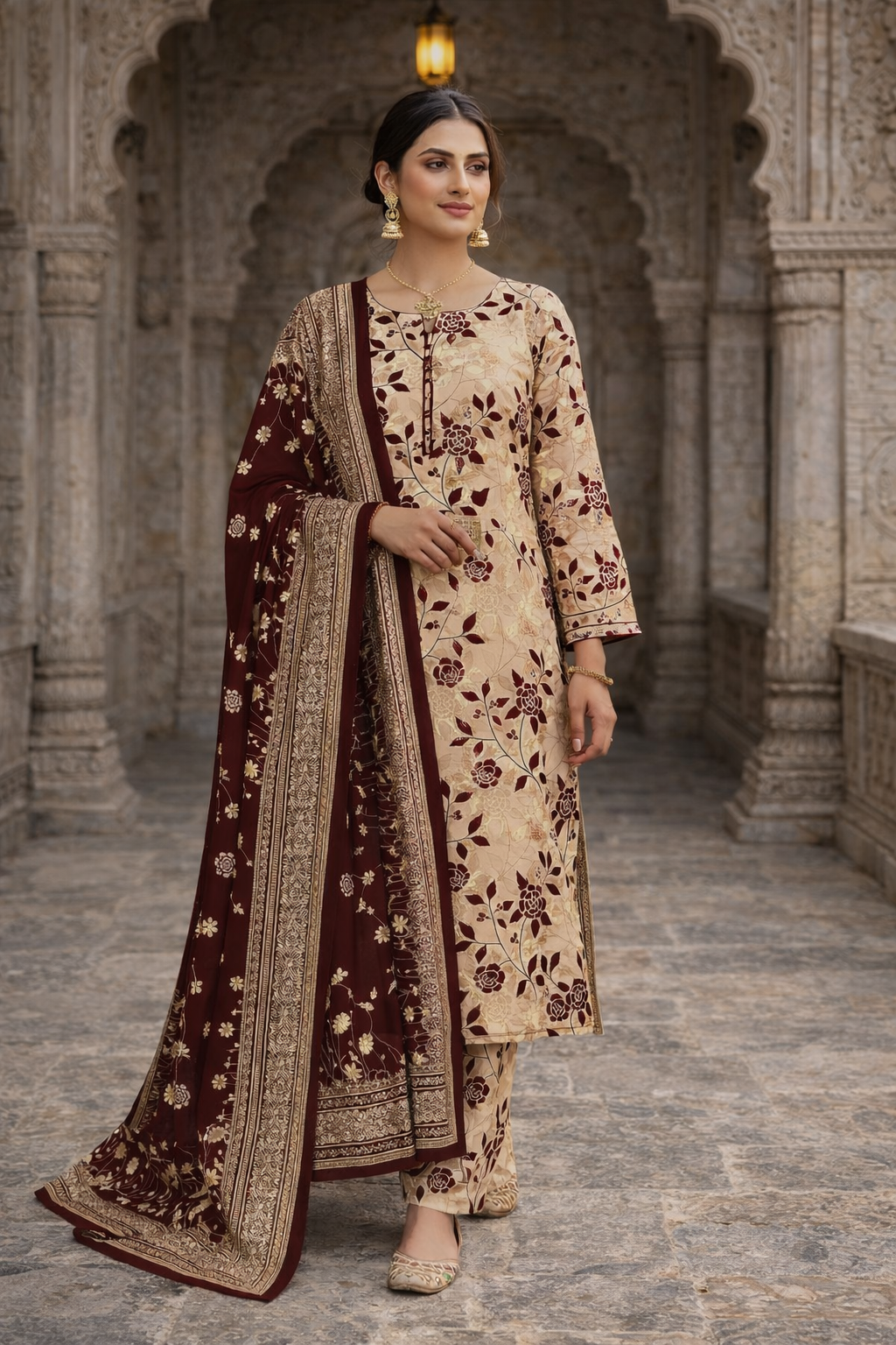 Swiss Lawn Unstitched 3 Piece Mystery - Z1401