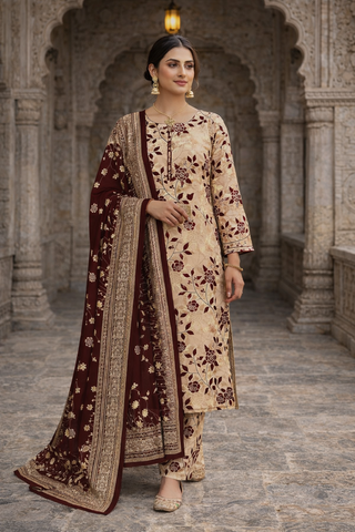 Swiss Lawn Unstitched 3 Piece Mystery - Z1401