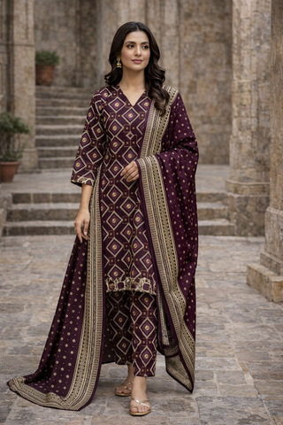 Swiss Lawn Unstitched 3 Piece Mystery - Z1401