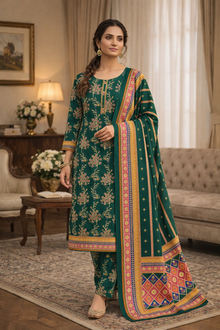 Swiss Lawn Unstitched 3 Piece Mystery - Z1401