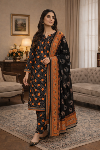 Swiss Lawn Unstitched 3 Piece Mystery - Z1401