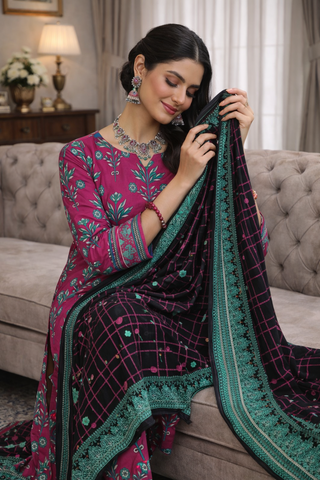Swiss Lawn Unstitched 3 Piece Mystery - Z1401