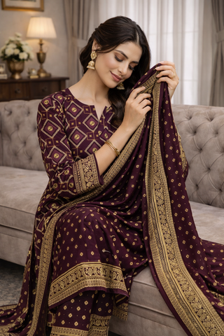 Swiss Lawn Unstitched 3 Piece Mystery - Z1401