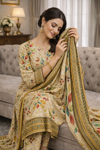 Swiss Lawn Unstitched 3 Piece Mystery - Z1401