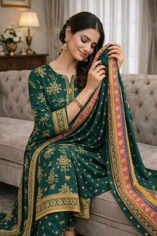 Swiss Lawn Unstitched 3 Piece Mystery - Z1401