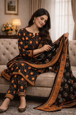 Swiss Lawn Unstitched 3 Piece Mystery - Z1401