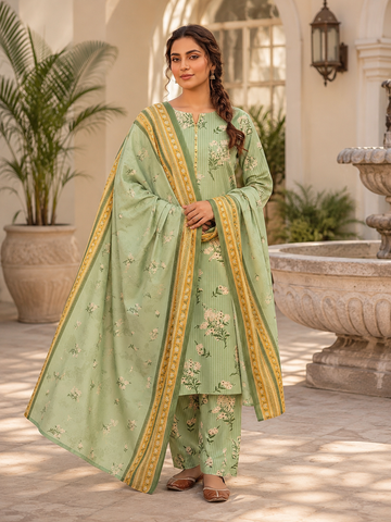 Swiss Lawn Unstitched 3 Piece Mystery - Z1401