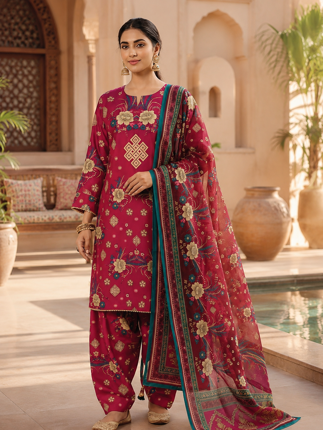 Swiss Lawn Unstitched 3 Piece Mystery - Z1401
