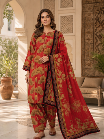 Swiss Lawn Unstitched 3 Piece Mystery - Z1401