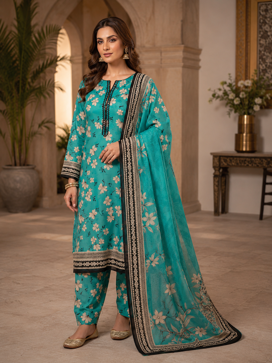 Swiss Lawn Unstitched 3 Piece Mystery - Z1401