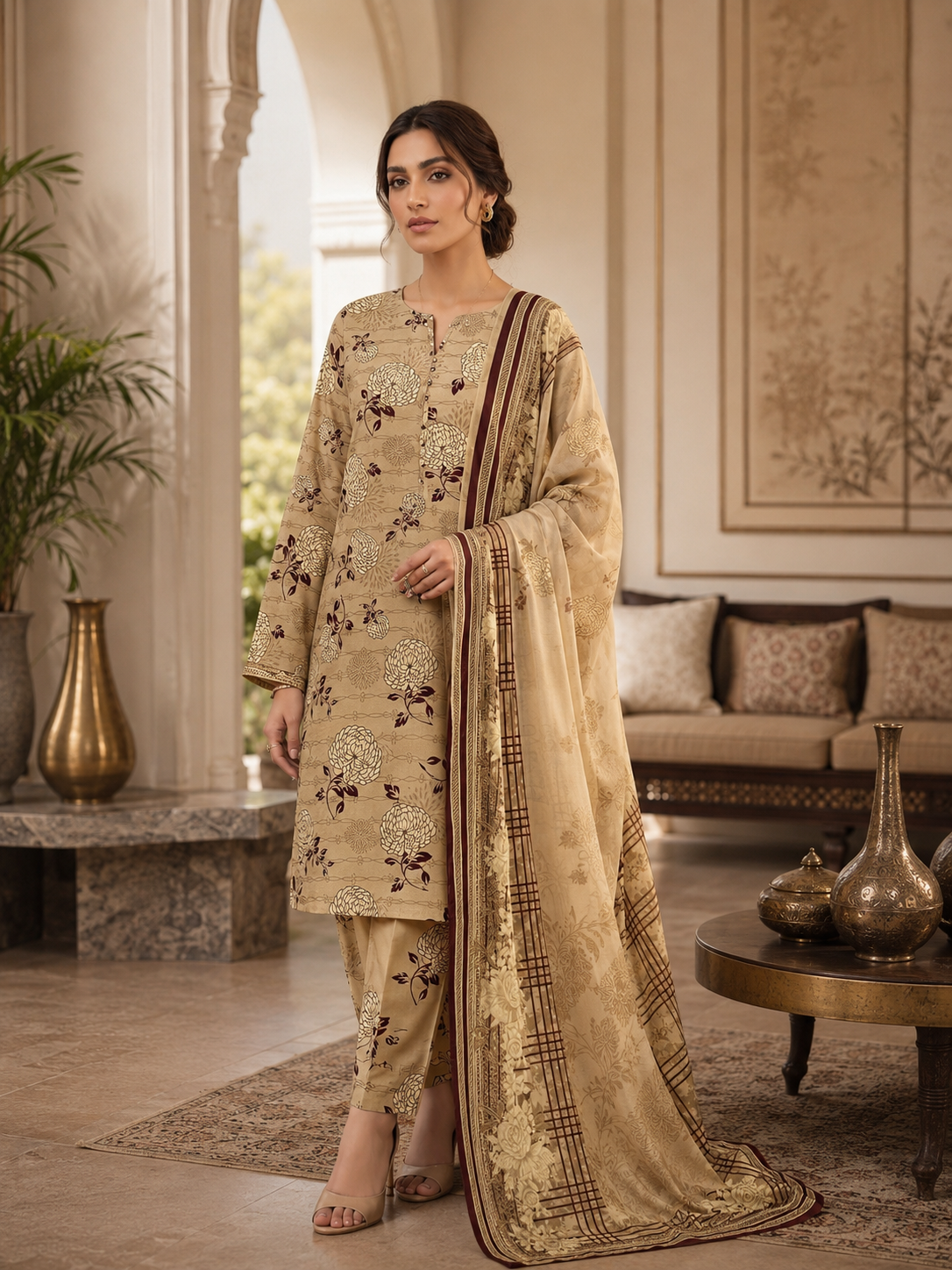 Swiss Lawn Unstitched 3 Piece Mystery - Z1401