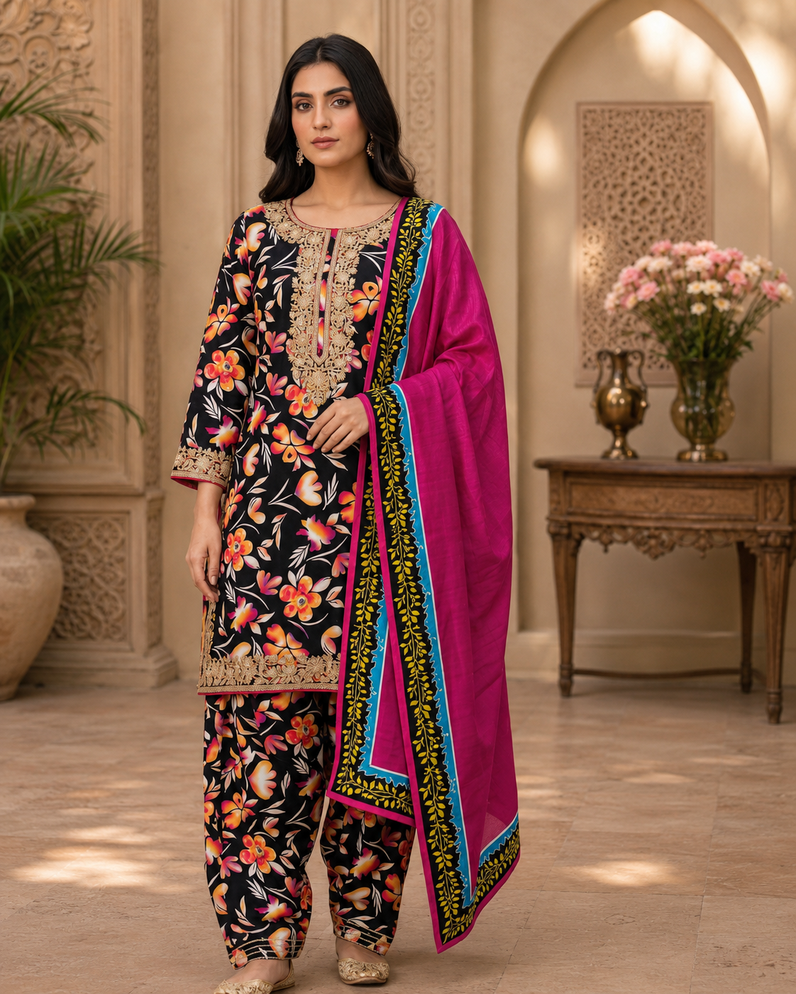 Swiss Lawn Unstitched 3 Piece Mystery - Z1401