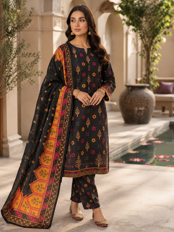 Swiss Lawn Unstitched 3 Piece Mystery - Z1401