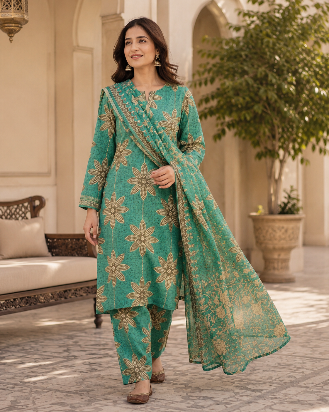 Swiss Lawn Unstitched 3 Piece Mystery - Z1401