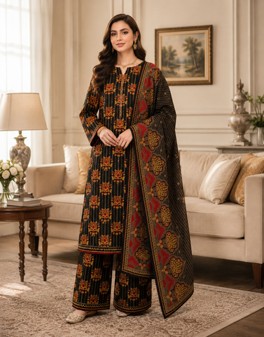 Swiss Lawn Unstitched 3 Piece Mystery - Z1401