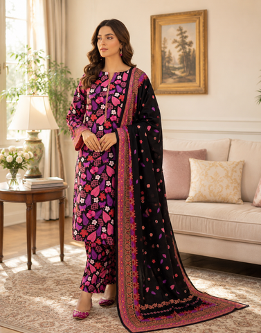 Swiss Lawn Unstitched 3 Piece Mystery - Z1401