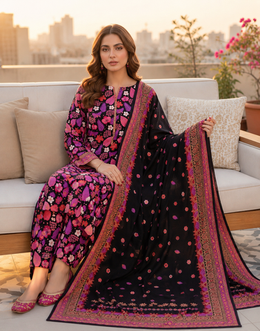 Swiss Lawn Unstitched 3 Piece Mystery - Z1401