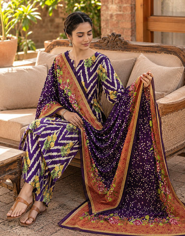 Swiss Lawn Unstitched 3 Piece Mystery - Z1401