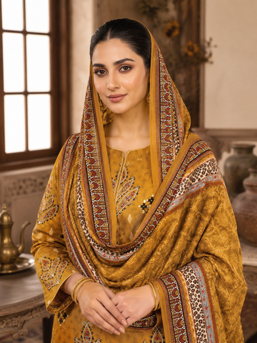 Swiss Lawn Unstitched 3 Piece Mystery - Z1401