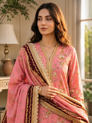 Swiss Lawn Unstitched 3 Piece Mystery - Z1401