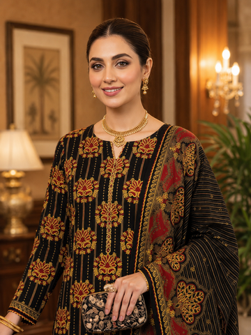 Swiss Lawn Unstitched 3 Piece Mystery - Z1401