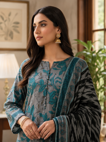 Swiss Lawn Unstitched 3 Piece Mystery - Z1401